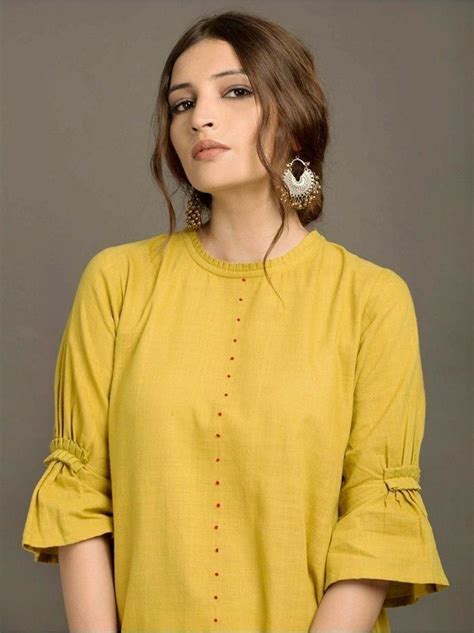 plain kurti design