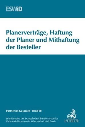 planervertr ge haftung planer mitverantwortung besteller Epub