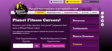 planet fitness employment application