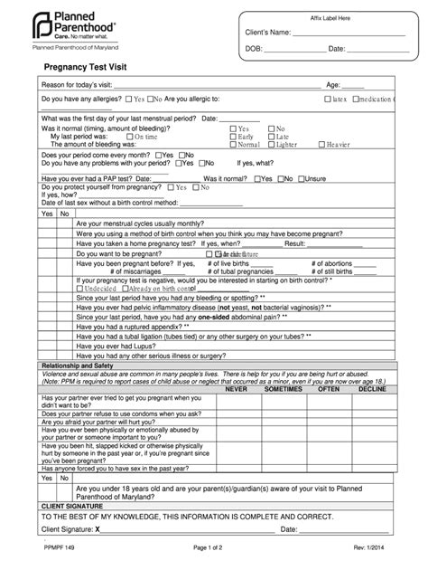 planned parenthood abortion discharge papers PDF