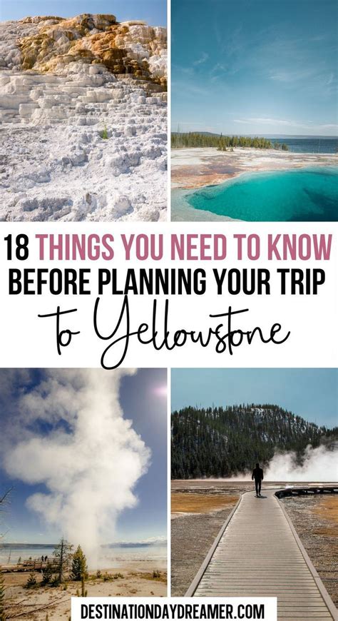 planning a trip to yellowstone