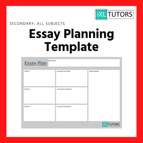 planning an essay template Kindle Editon