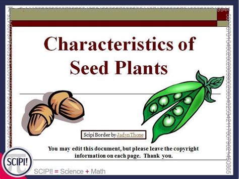 plant and seed traits