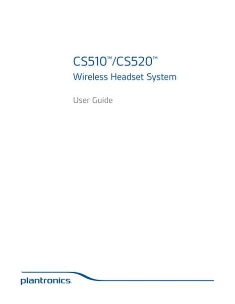 plantronics 520 user guide Doc