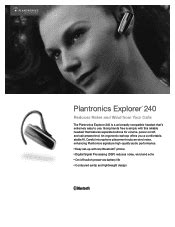plantronics explorer 240 instruction manual PDF