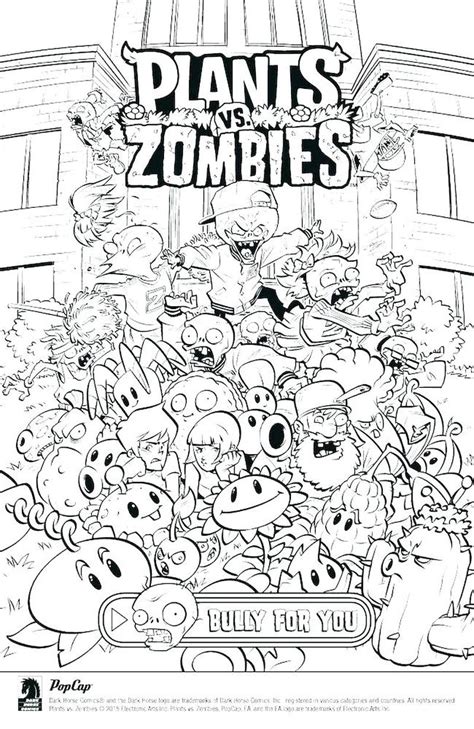 plants vs zombies coloring sheets