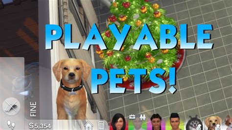 playable pets sims 4