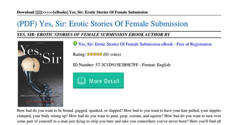 please sir erotic stories of female submission Reader