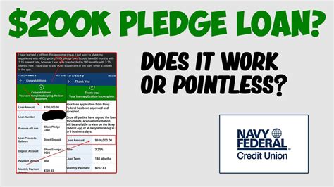 pledge loan navy federal