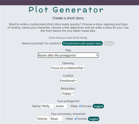 plot ai generator