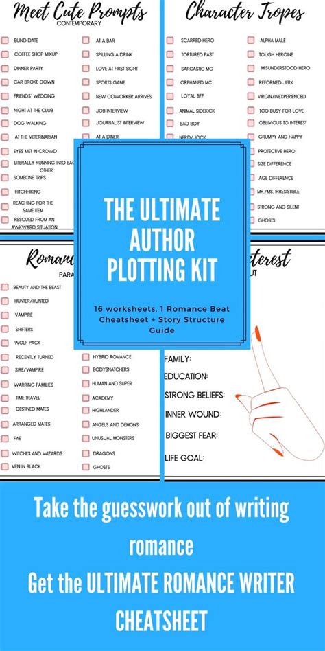 plot your romance novel writers cheat sheet Epub