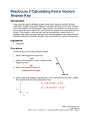 pltw calculating force vectors answer key PDF