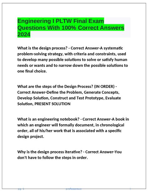 pltw poe final answers Ebook Reader