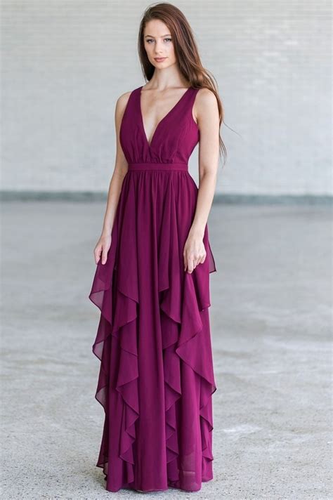 plum purple dress