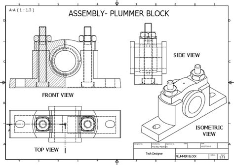 plummer block assembly drawing PDF