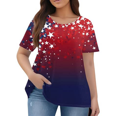 plus size 4th july shirts