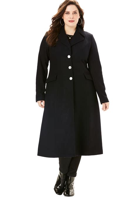 plus size long coat