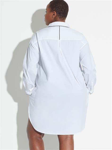 plus size white shirt