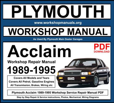 plymouth repair manual pdf Reader