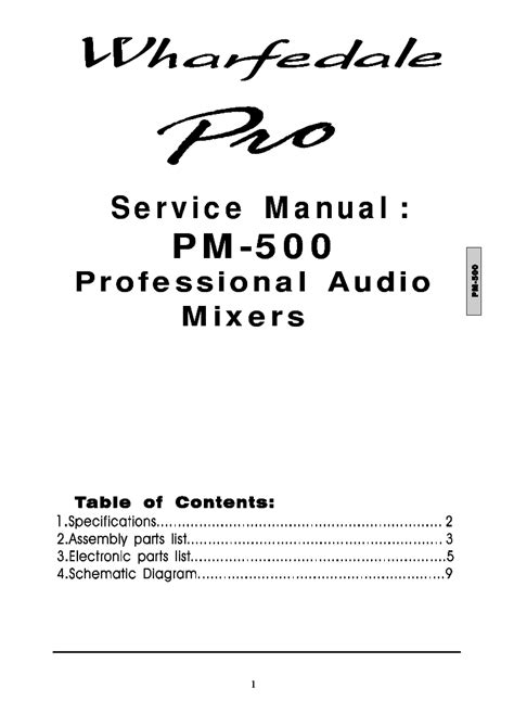 pm 500 manual pdf Kindle Editon