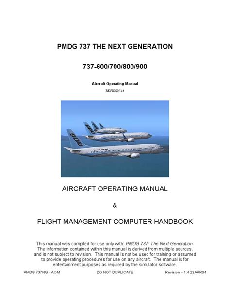 pmdg 737 manual pdf PDF