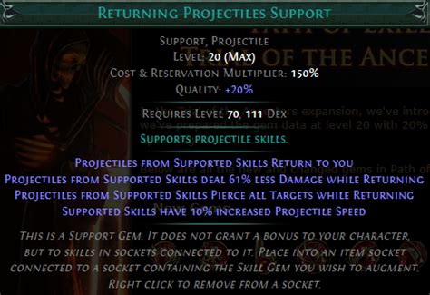 poe returning projectiles