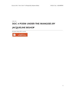 poem under the mangoes by jacqueline bishop Ebook Kindle Editon
