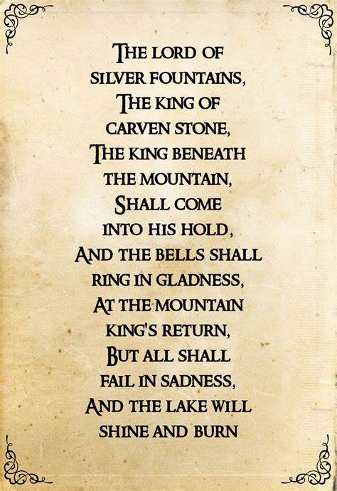 poems from the hobbit Doc