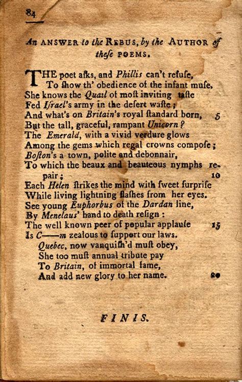 poems of phillis wheatley