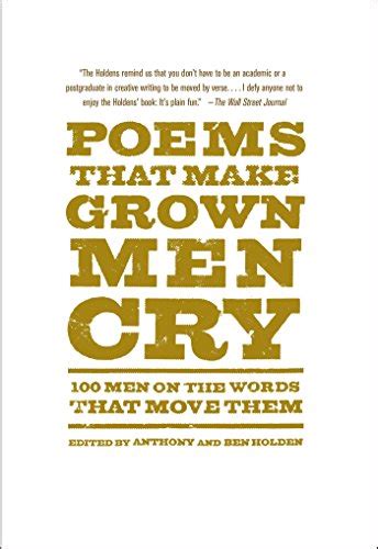 poems that make grown men cry 100 men on the words that move them Epub