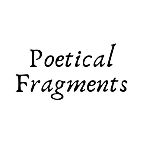 poetical fragments poetical fragments Kindle Editon