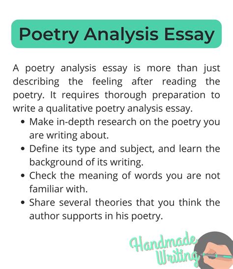 poetry essays analysis example Doc