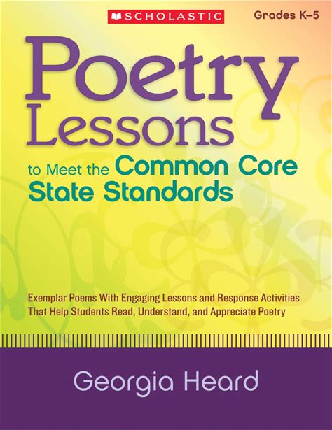 poetry lessons to meet the common core state standards exemplar poems with engaging lessons and response activities PDF