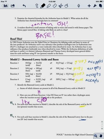 pogil chemistry answer key acids bases Doc