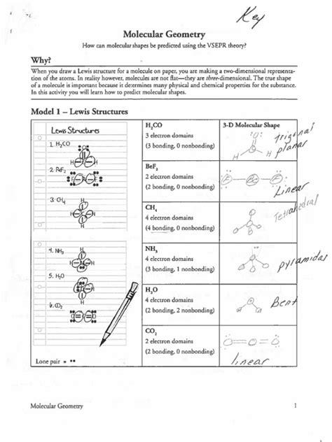 pogil molecular geometry answers PDF