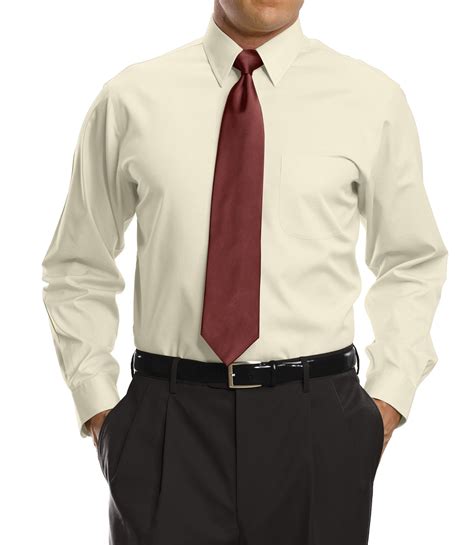 point collar dress shirt