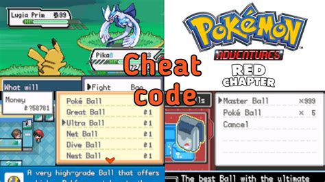 pokemon adventure red chapter cheats