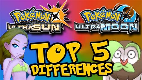 pokemon sun and moon ultra differences