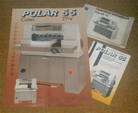 polar 55 guillotine operating manual Reader