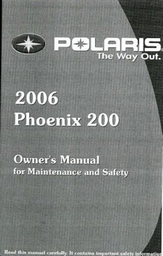 polaris phoenix 200 2006 owners manualebooks torrent Kindle Editon