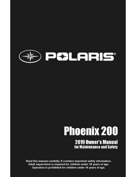 polaris phoenix 200 owners manual Reader