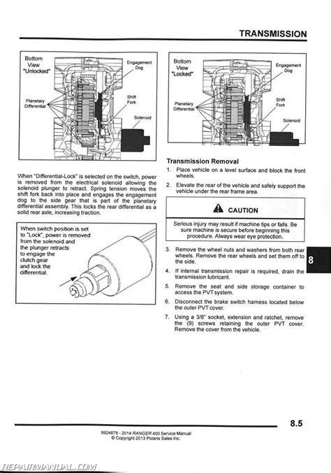 polaris ranger service manuals Kindle Editon