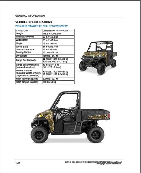 polaris ranger user manual Kindle Editon