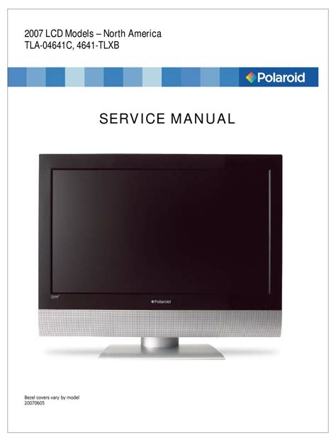 polaroid tv service manual Reader