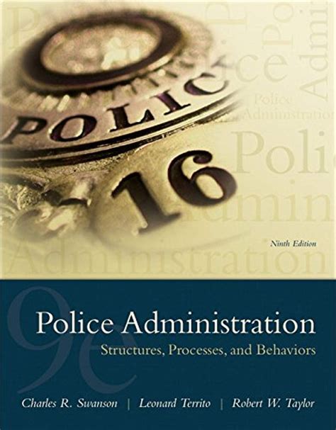 police administration structures processes and behavior 7th edition PDF