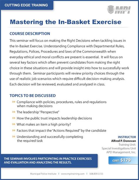 police-in-basket-exercise-examples Ebook Doc