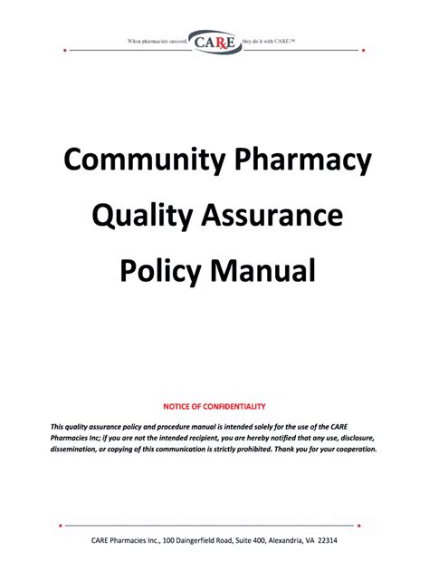 policy procedures manual pharmacy Reader