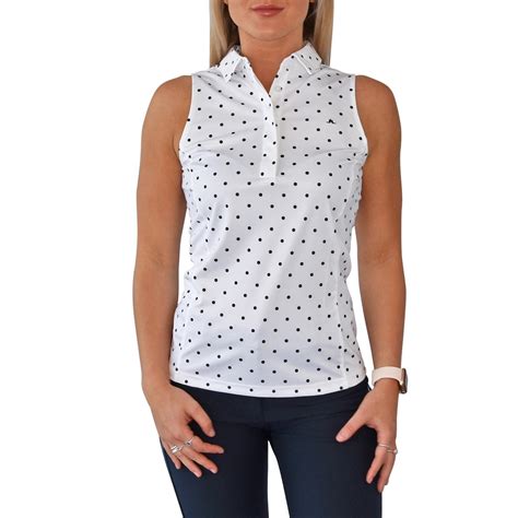 polka dot golf shirt