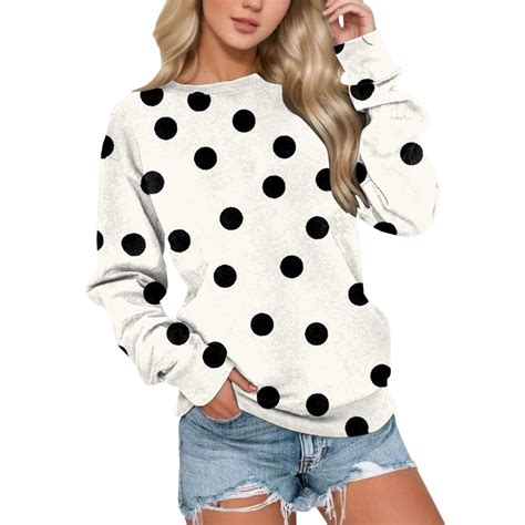 polka dot sweatshirt