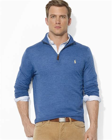 polo half-zip sweaters